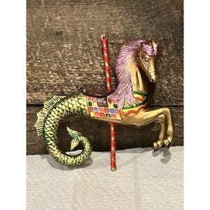 Kurt Adler Smithsonian Collection Carousel Seahorse Ornament